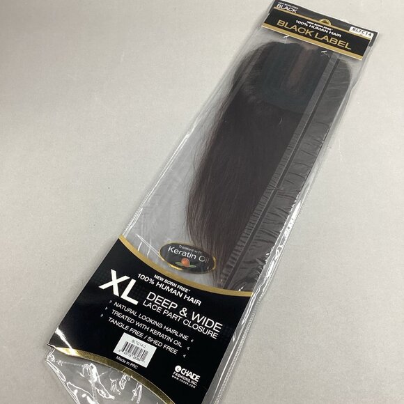 14” Straight #2 Darkest Brown XL Lace Closure Unprocessed Human Hair - Picture 5 of 5